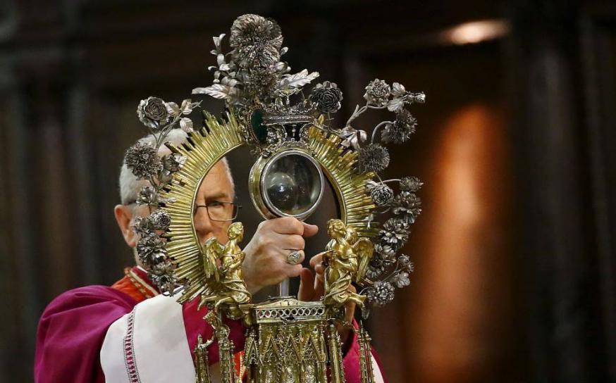 De relikiwie van Sint Januarius © Vatican Media