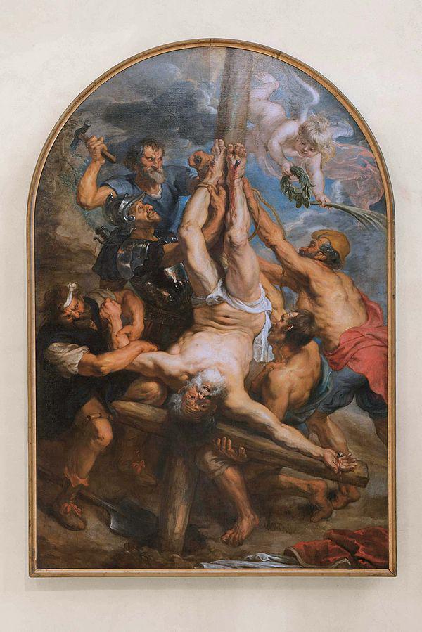 De Kruisiging van de Heilige Petrus van Rubens © Wikimedia