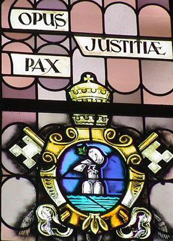 Schild Paus Pius 10 © G. Deprez