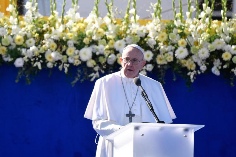 Paus Franciscus tijdens de ontvangst bij de Slovaakse president © Vatican Media Paus Franciscus tijdens de ontvangst bij de Slovaakse president © Vatican Media