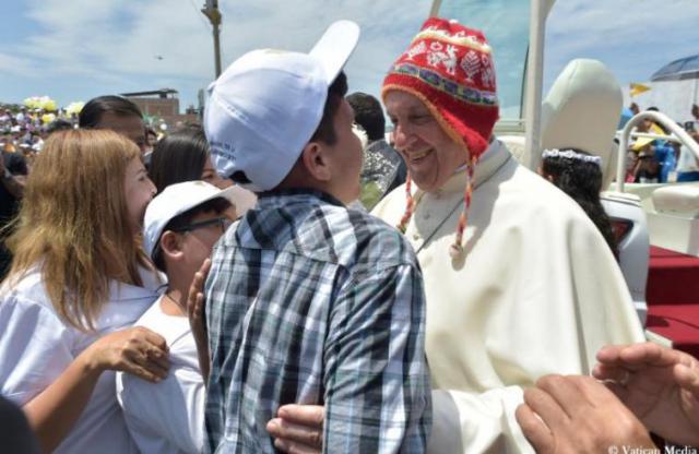 Paus Franciscus in Peru © Sir/Vaticanmedia