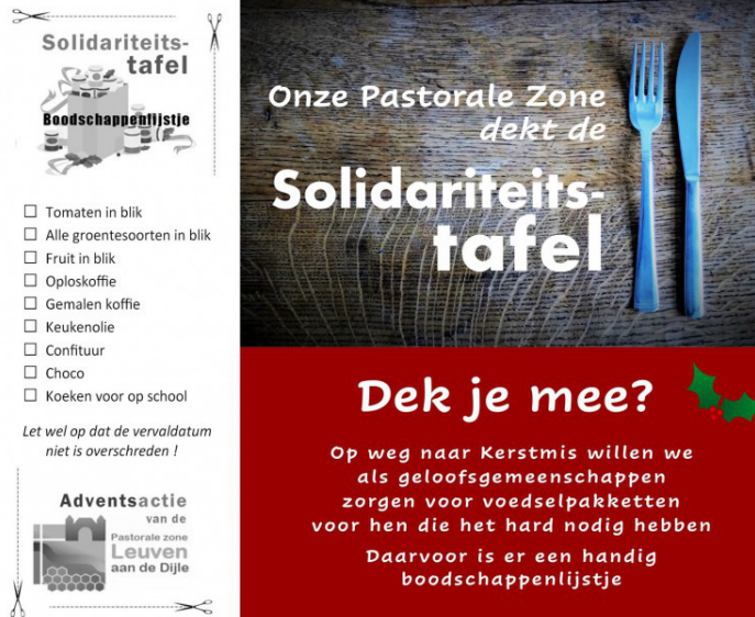 Solidariteitstafels 2024 © Pastorale Zone Leuven aan de Dijle