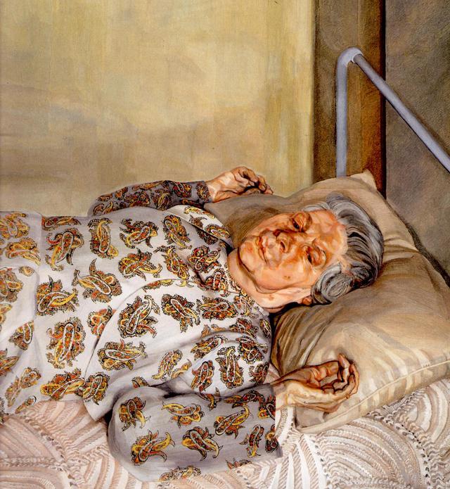 Lucien Freud, The painter's mother resting © Wikiart