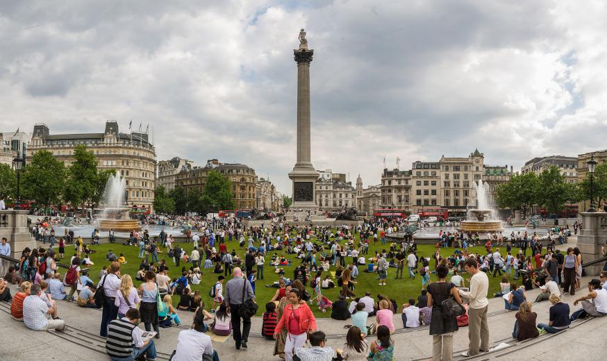 De kerkleiders namen zaterdag ook deel aan de solidariteitsactie op Trafalger Square © Wikipedia