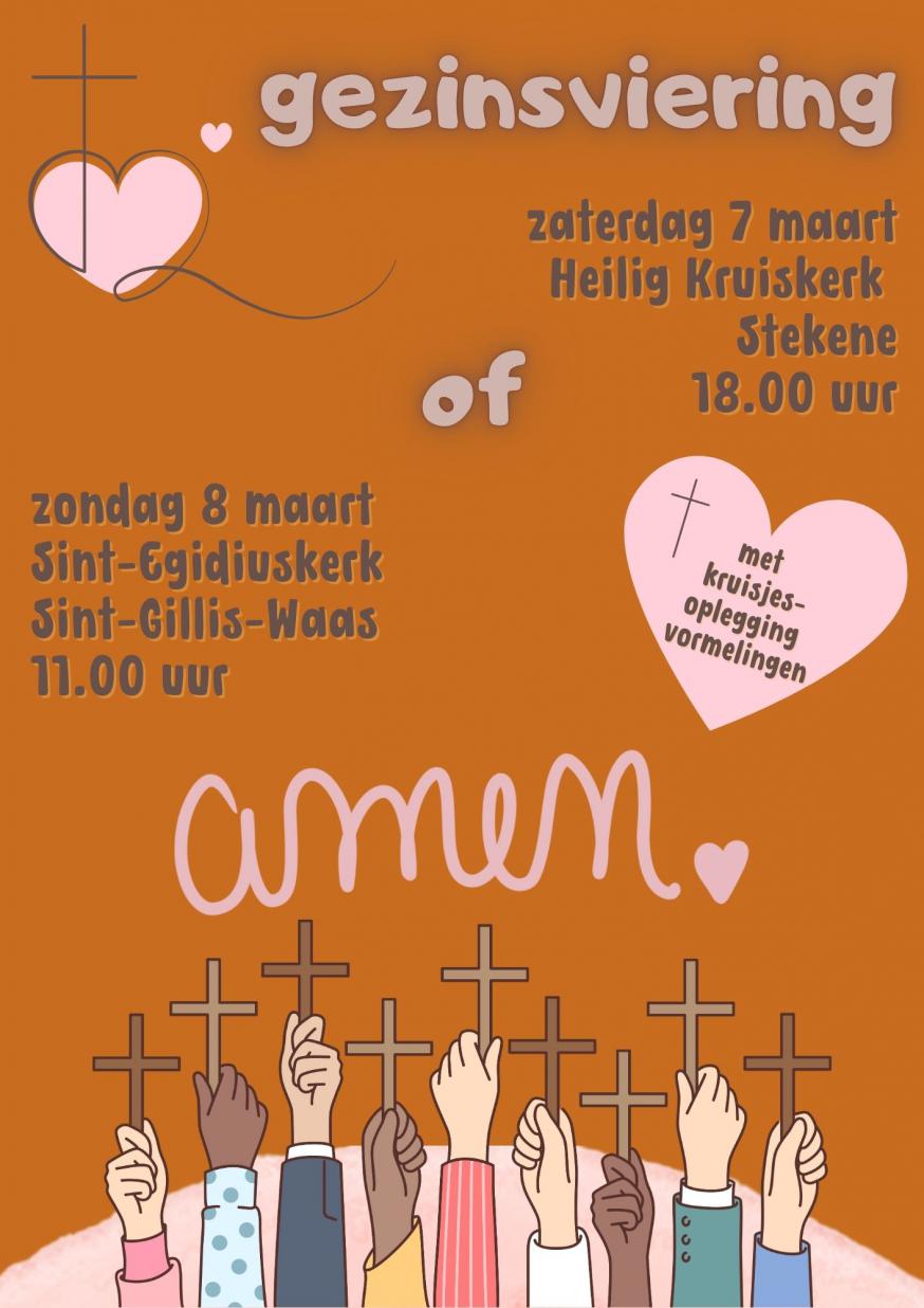 Gezinsvieringen 7 en 8 maart 