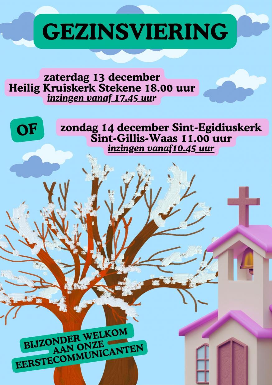 Gezinsvieringen 13 en 14 december 