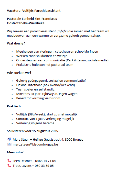 vacature 