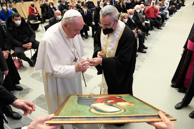 Paus Franciscus riep vanmorgen op tot gebed voor vrede © Vatican Media