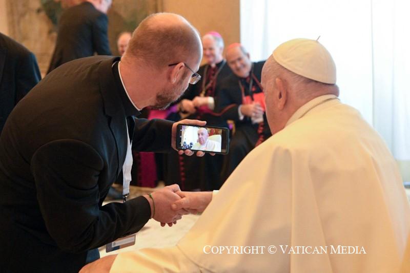 Gisteren had hij nog een ontmoeting met pastors van universiteiten © Vatican Media