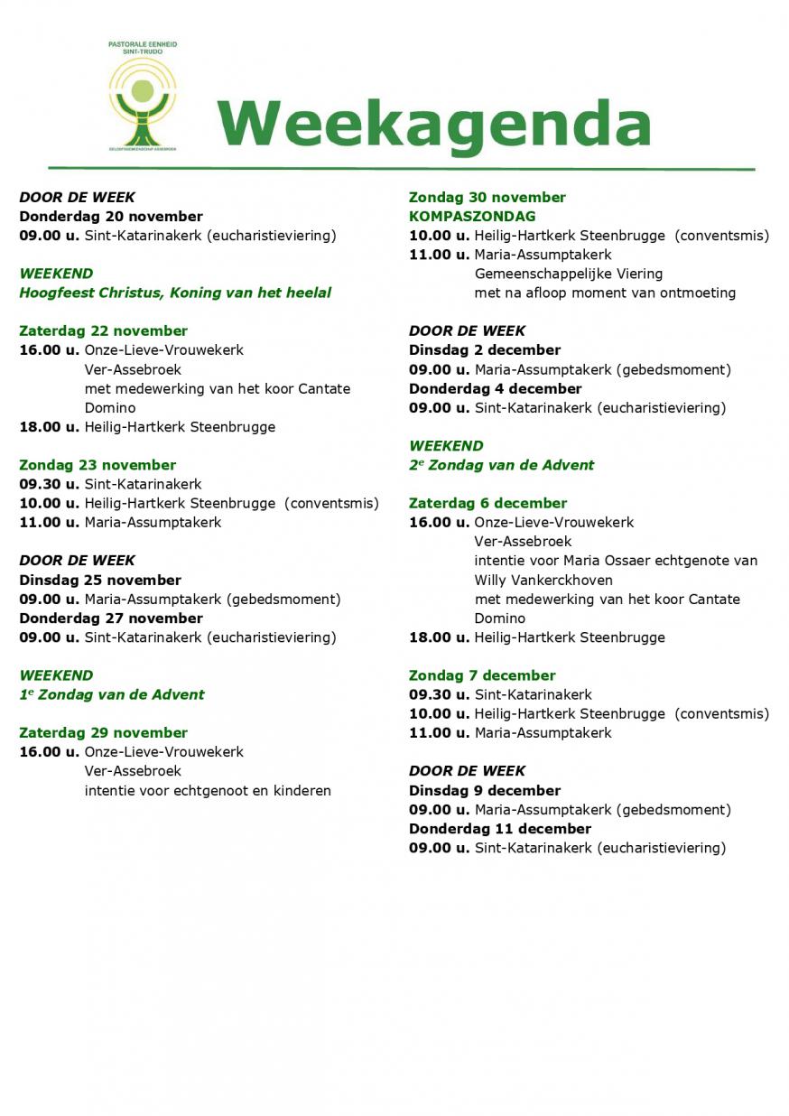 liturgische vieringen 