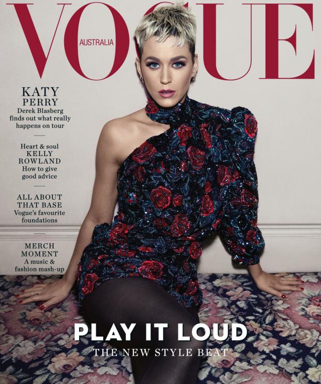 Katy Perry in 'Vogue Australia' over de paus en God. © Vogue Australia
