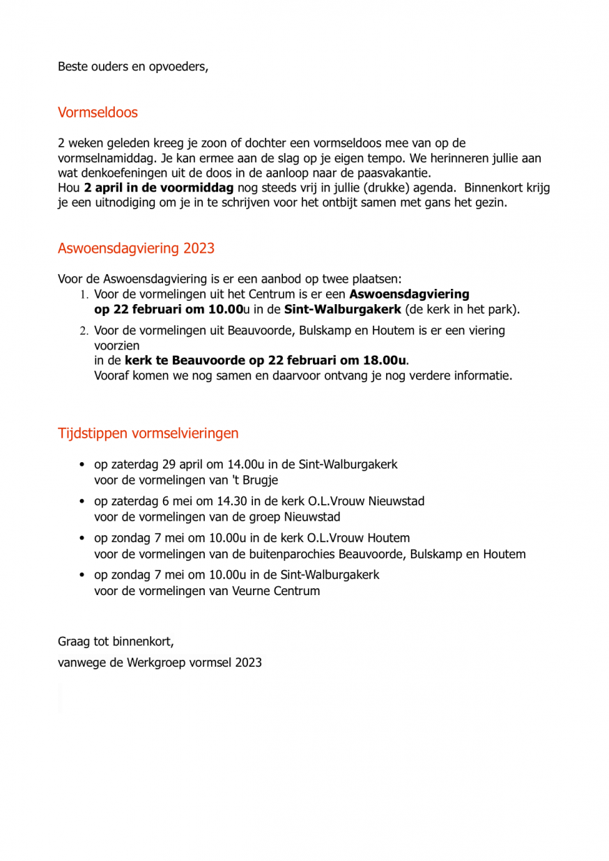 vormselwerking 