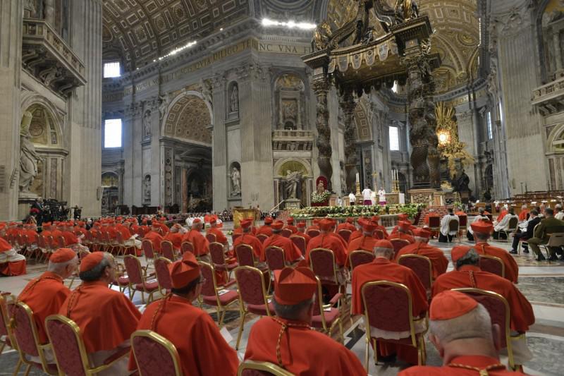 Een consistorie voor nieuwe kardinalen © Vatican Media
