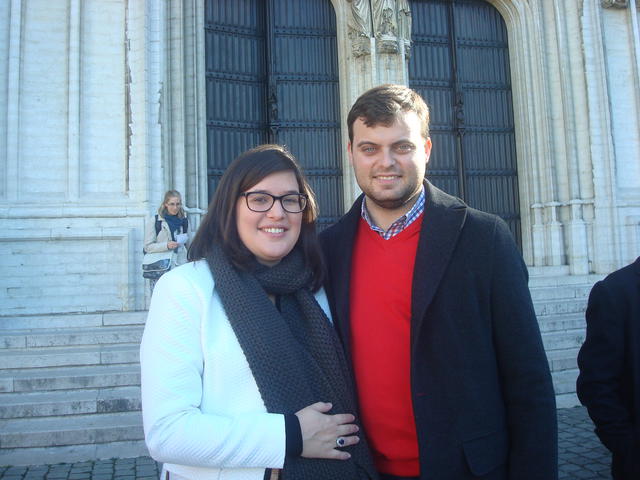 Katrien Van Kriekinge en Michaël Maes. 