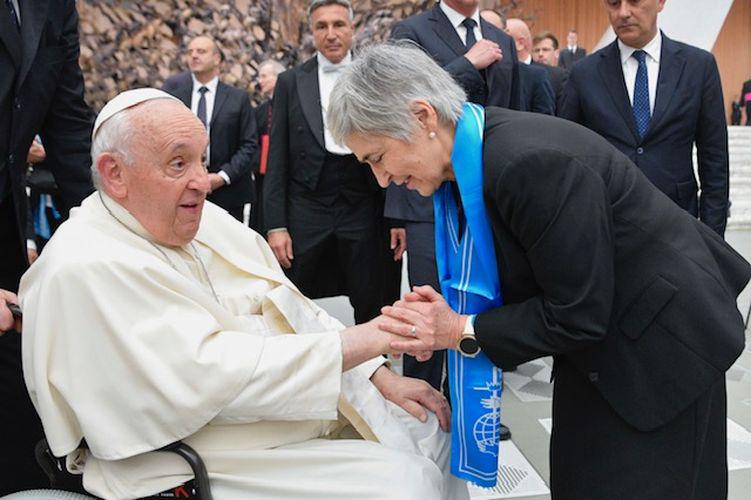 Ongmoeting van de vrouwenbewegingen met de paus © Vatican Media