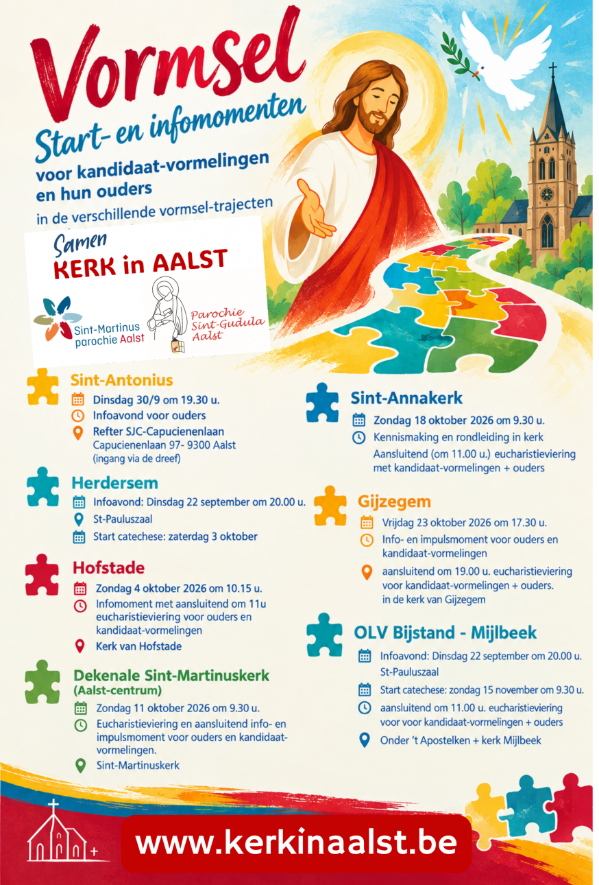 Start- en infomomenten vormsel © Kerk in Aalst