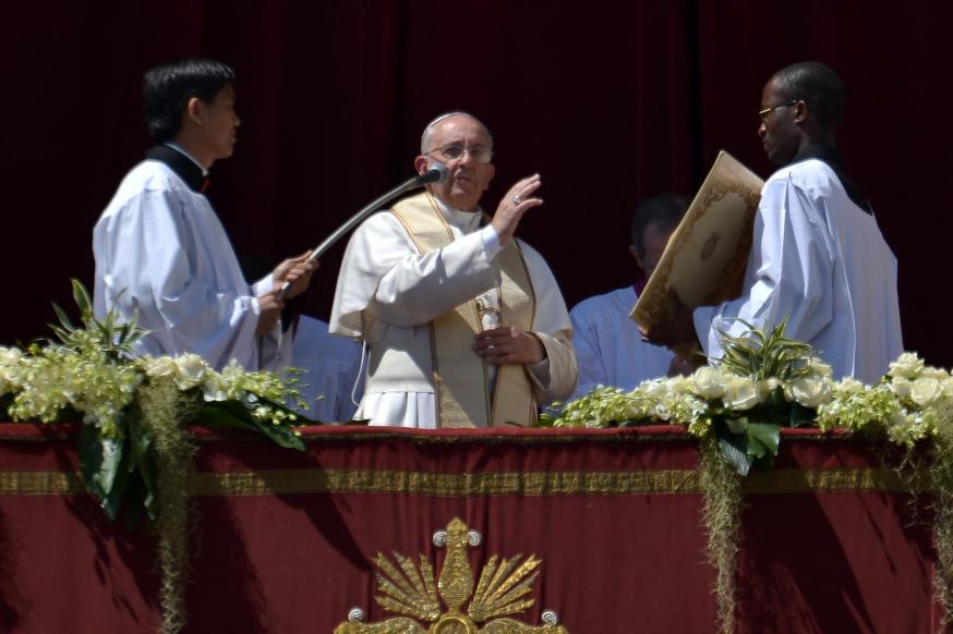 Zalig Pasen! Paaswens van paus Franciscus in 2014 © Globovisión via Flickr