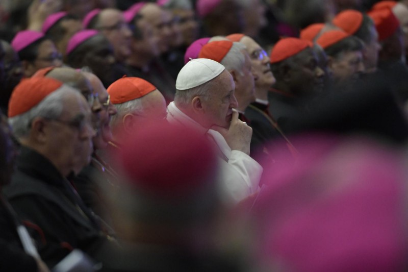 Paus Franciscus tijdens de synode in Rome © Vatican Media Paus Franciscus tijdens de synode in Rome © Vatican Media