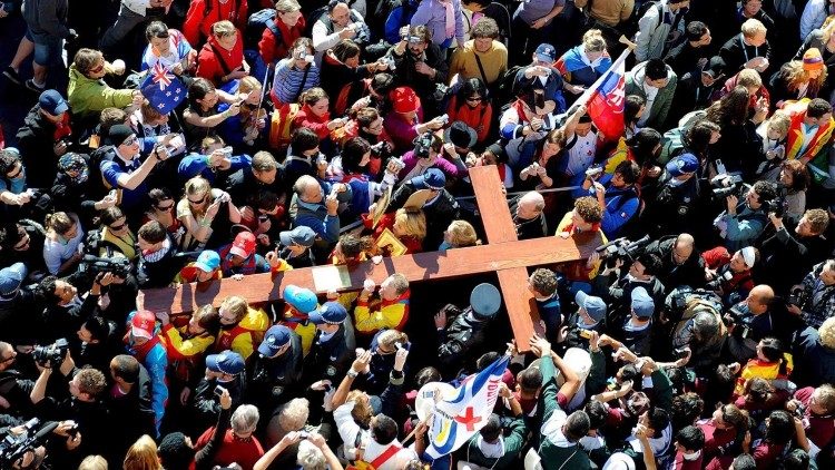 Het kruis van de werekldjongerendagen © Vatican Media Het kruis van de werekldjongerendagen © Vatican Media