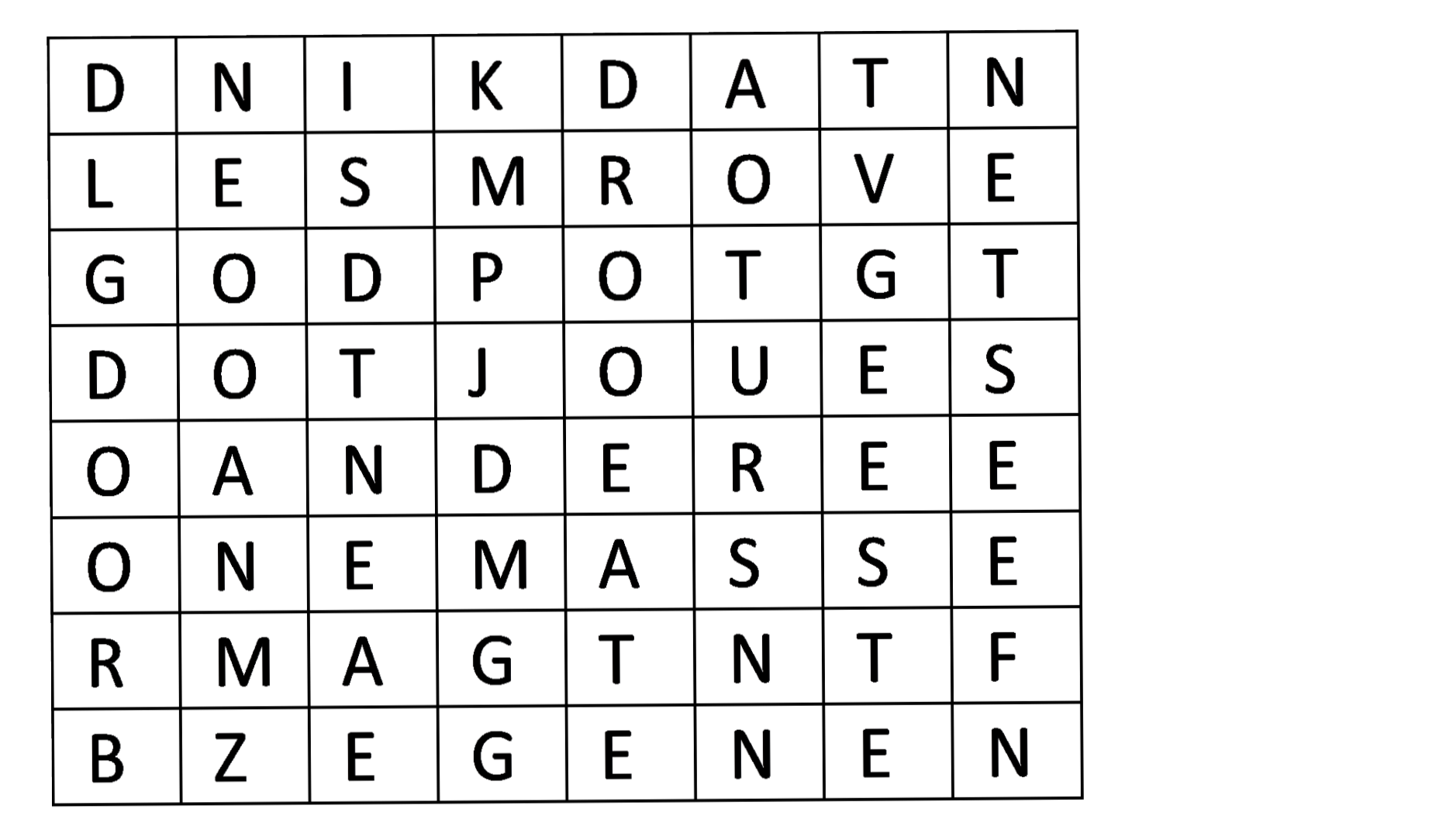 Woordzoeker © SDR Woordzoeker © SDR